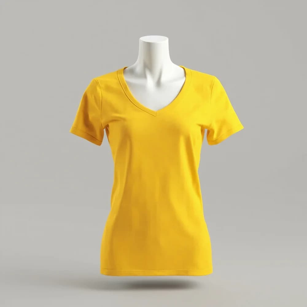 Performance V-Neck T-Shirt · Women's · Polyester — Gold