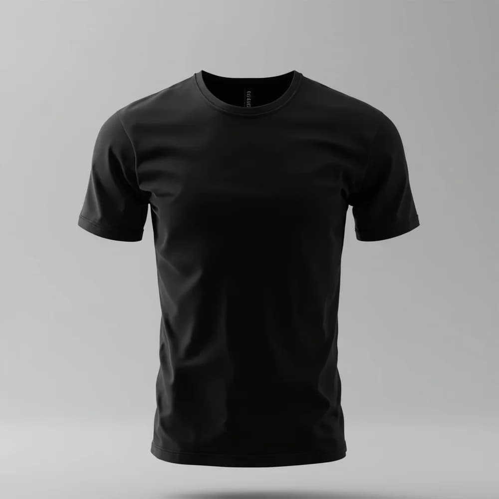 T-Shirt (Round Neck) - Short Sleeve · Women's · Polyester — Black