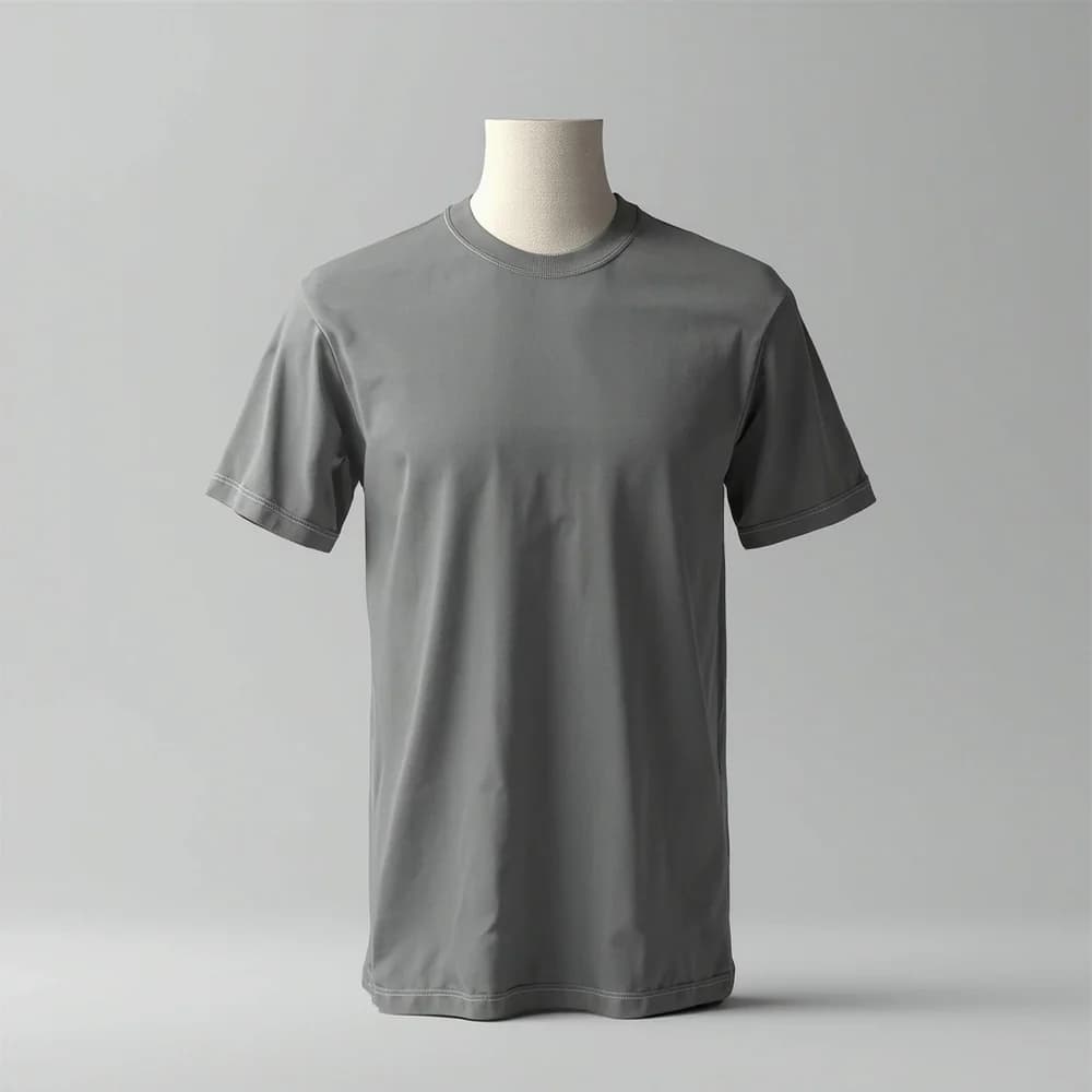 T-Shirt (Round Neck) - Short Sleeve · Women's · Polyester — Charcoal