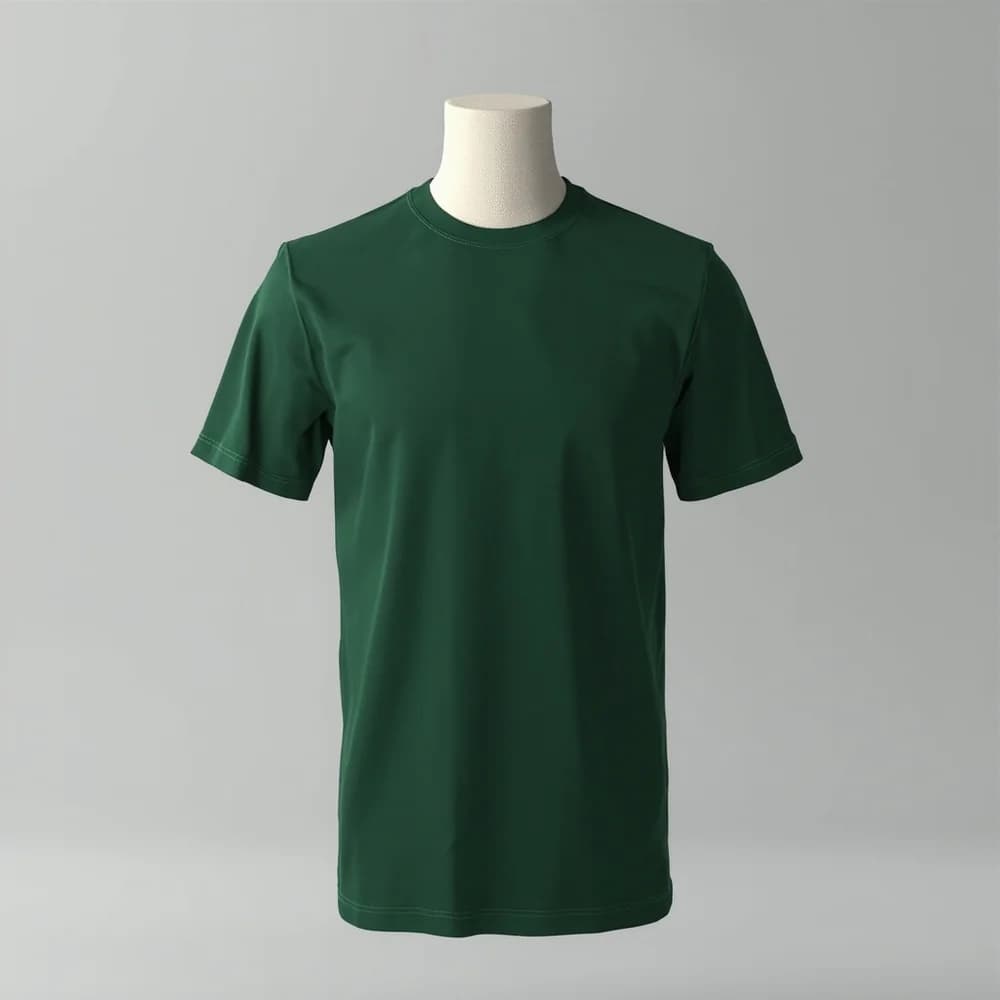 T-Shirt (Round Neck) - Short Sleeve · Women's · Polyester — Forest Green
