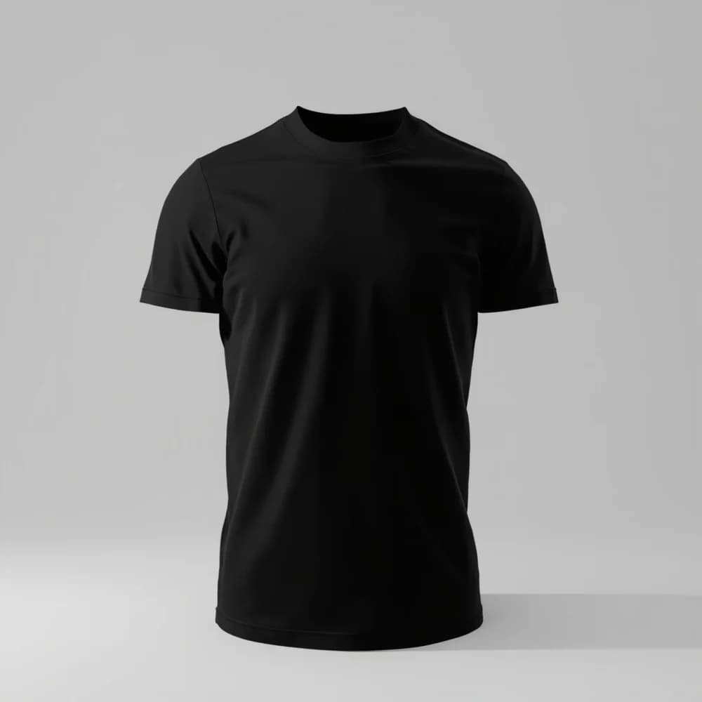 T-Shirt (Round Neck) - Short Sleeve · Women's · Polyester — Black