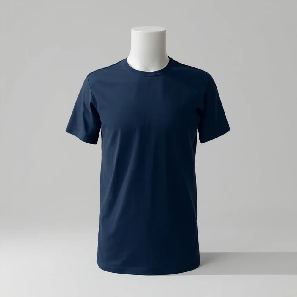 T-Shirt (Round Neck) - Short Sleeve · Women's · Polyester — Navy