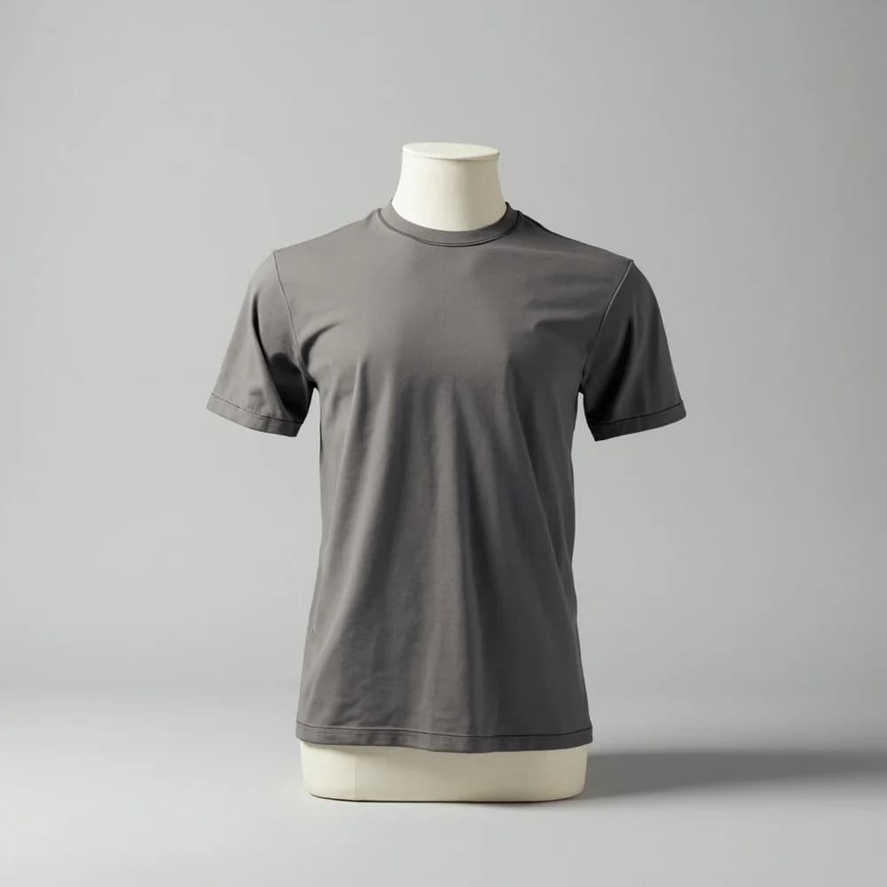 Performance Round Neck T-Shirt (Youth) · Unisex · Polyester — Charcoal