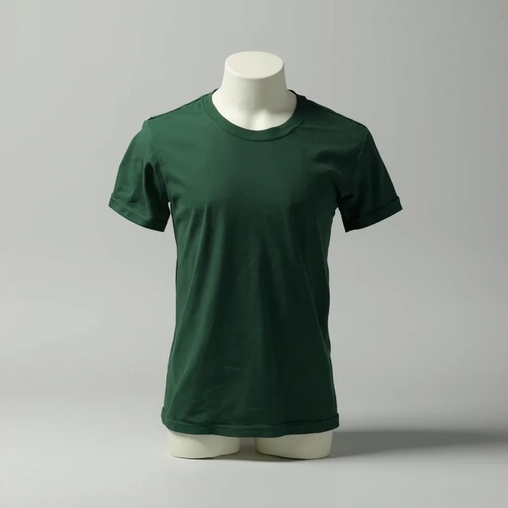 Performance Round Neck T-Shirt (Youth) · Unisex · Polyester — Forest Green