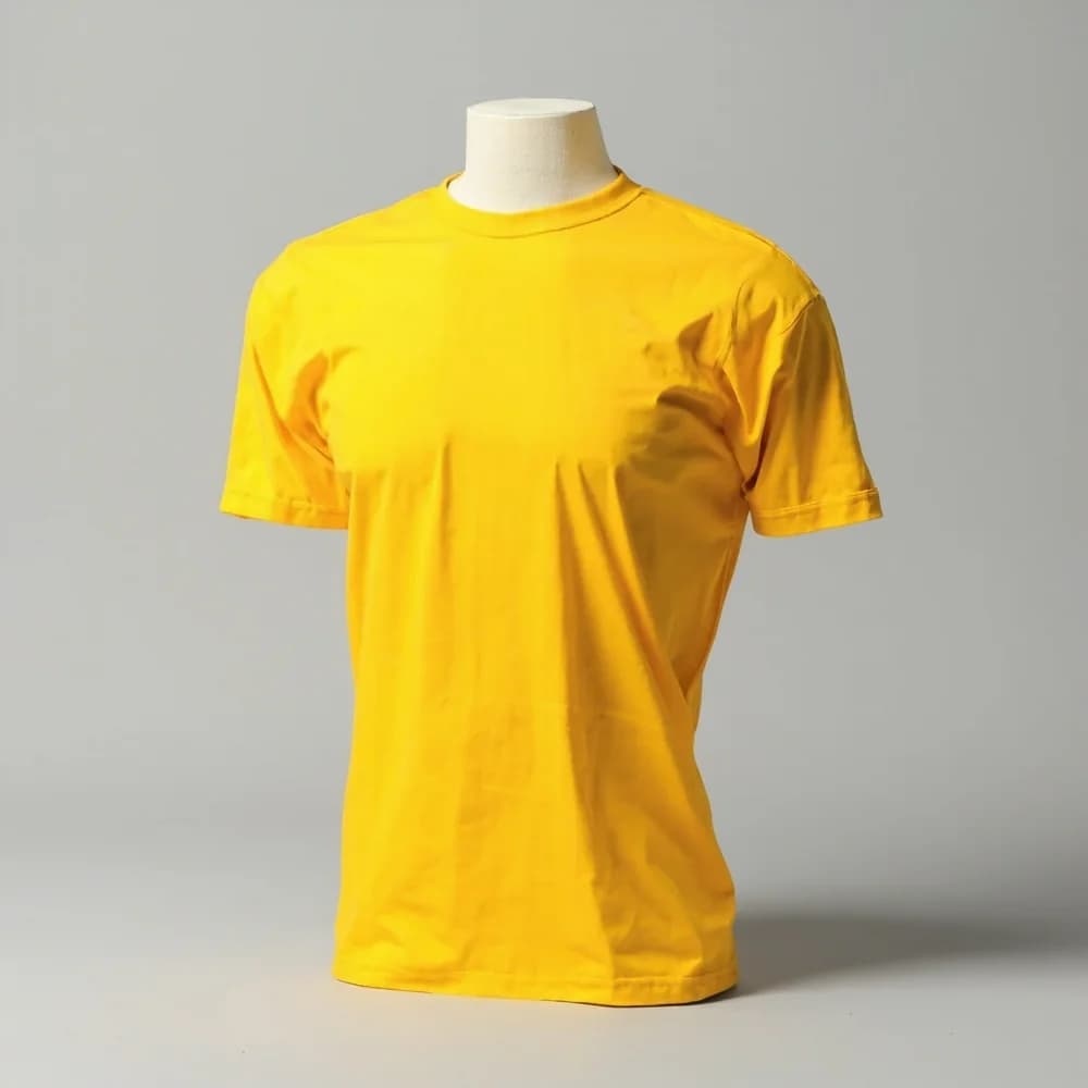 Performance Round Neck T-Shirt (Youth) · Unisex · Polyester — Gold