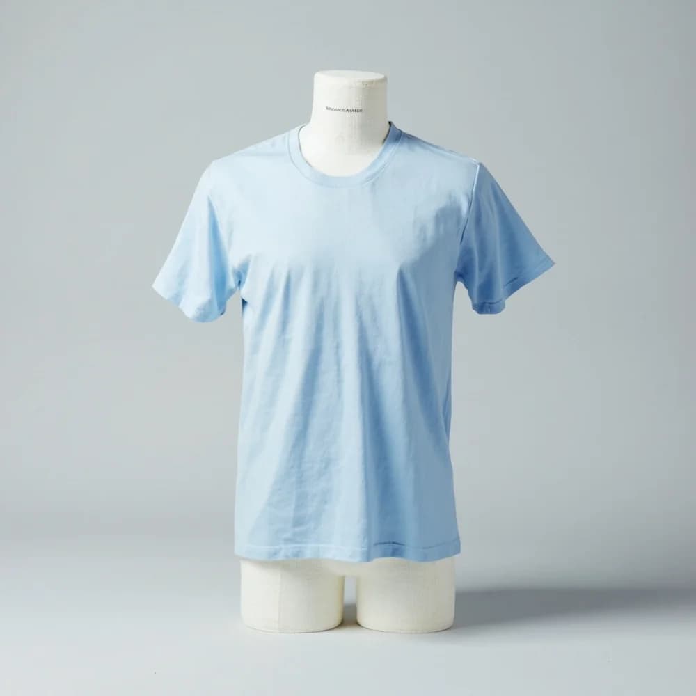 Performance Round Neck T-Shirt (Youth) · Unisex · Polyester — Light Blue