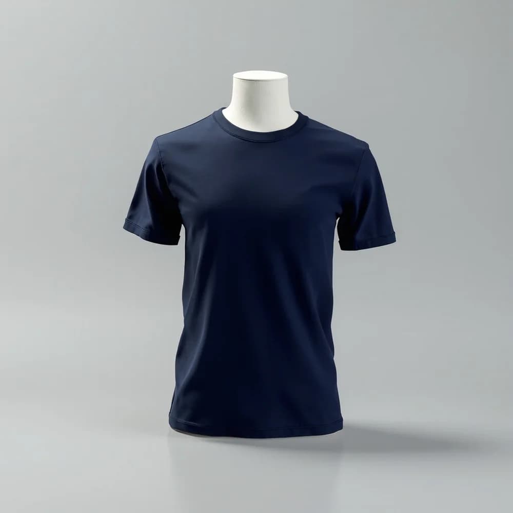 Performance Round Neck T-Shirt (Youth) · Unisex · Polyester — Navy