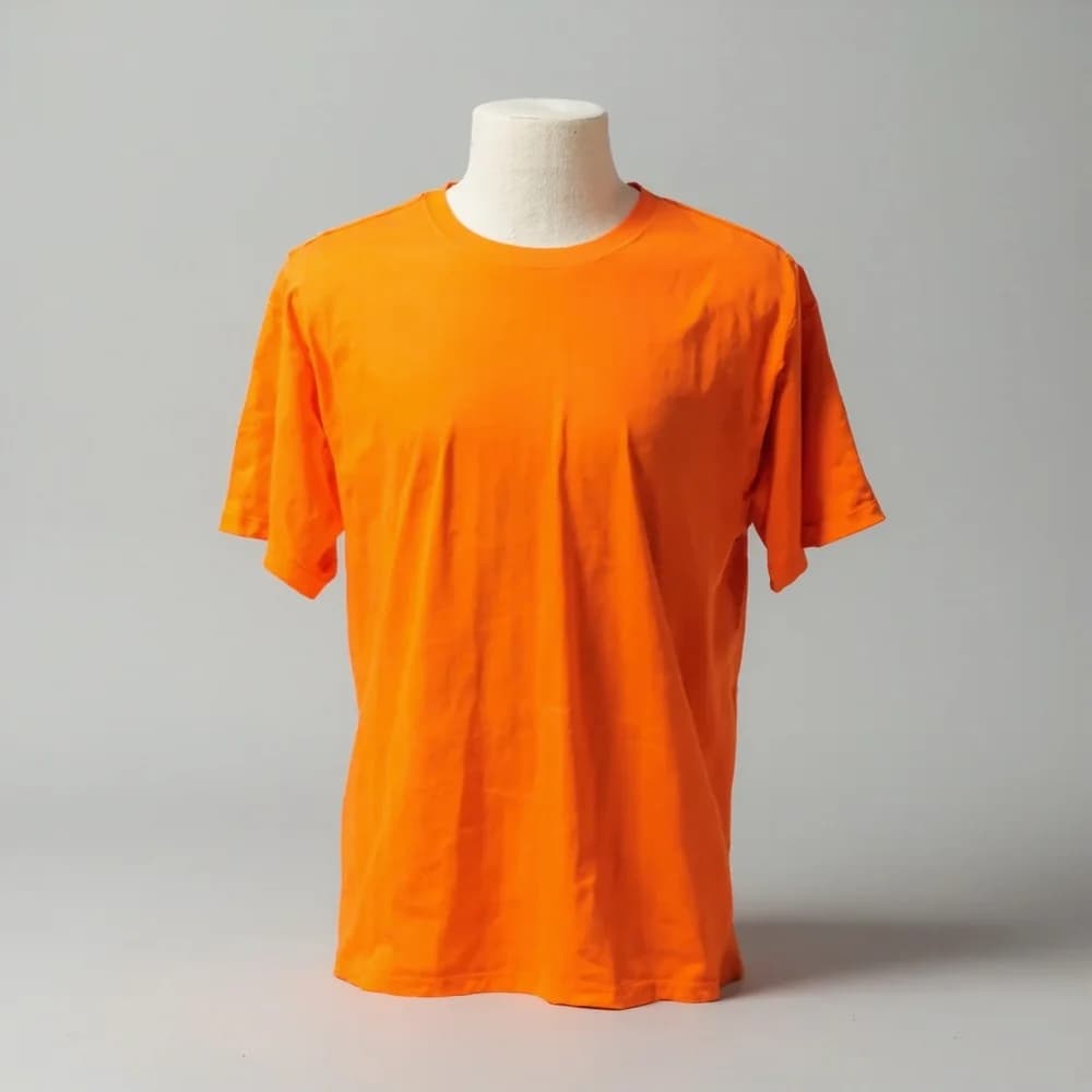 Performance Round Neck T-Shirt (Youth) · Unisex · Polyester — Orange