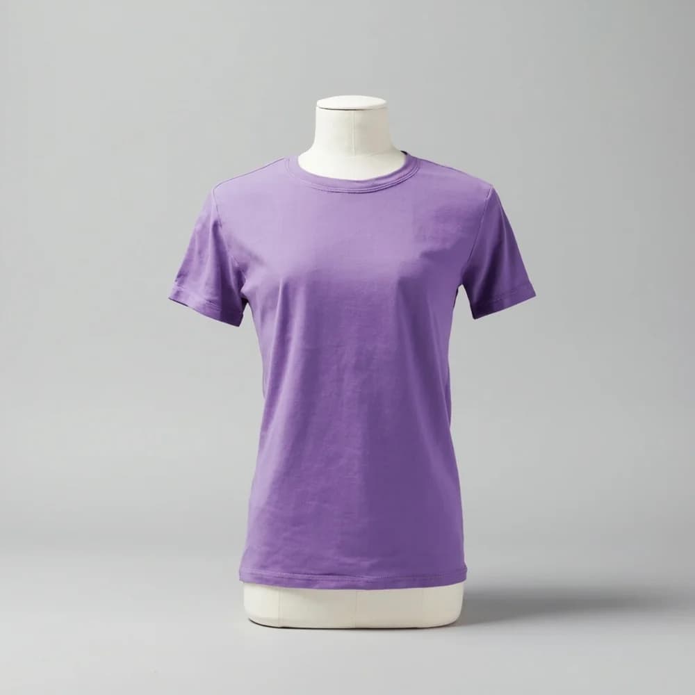 Performance Round Neck T-Shirt (Youth) · Unisex · Polyester — Purple