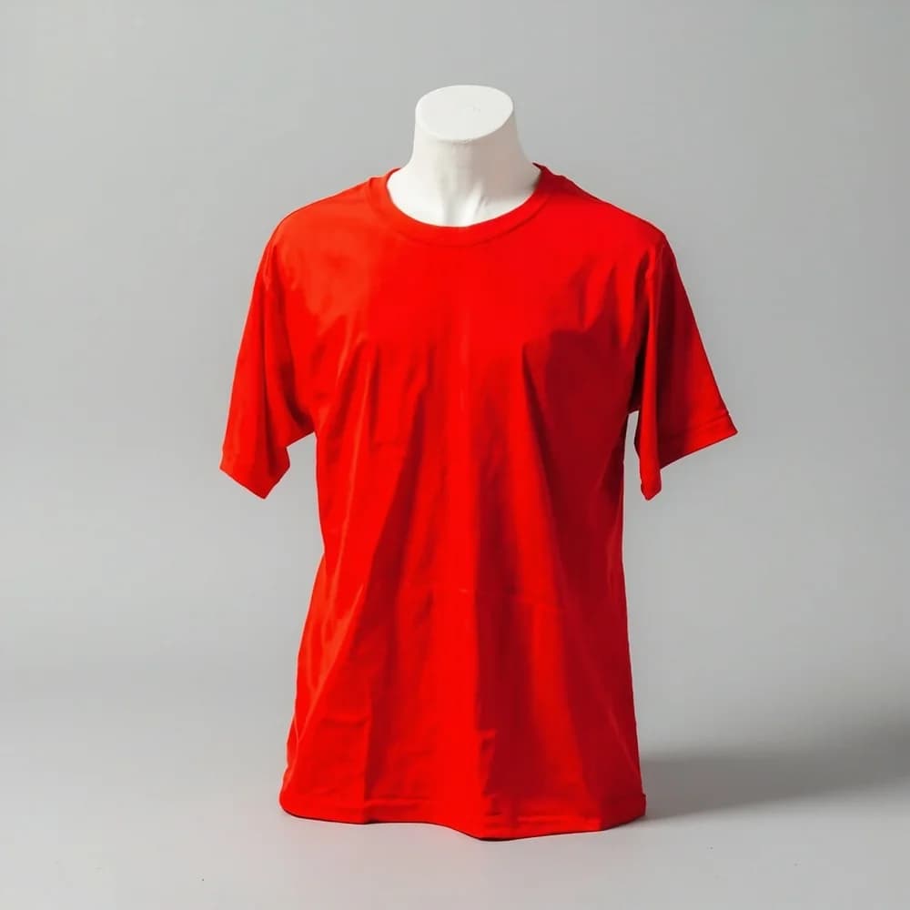 Performance Round Neck T-Shirt (Youth) · Unisex · Polyester — Red