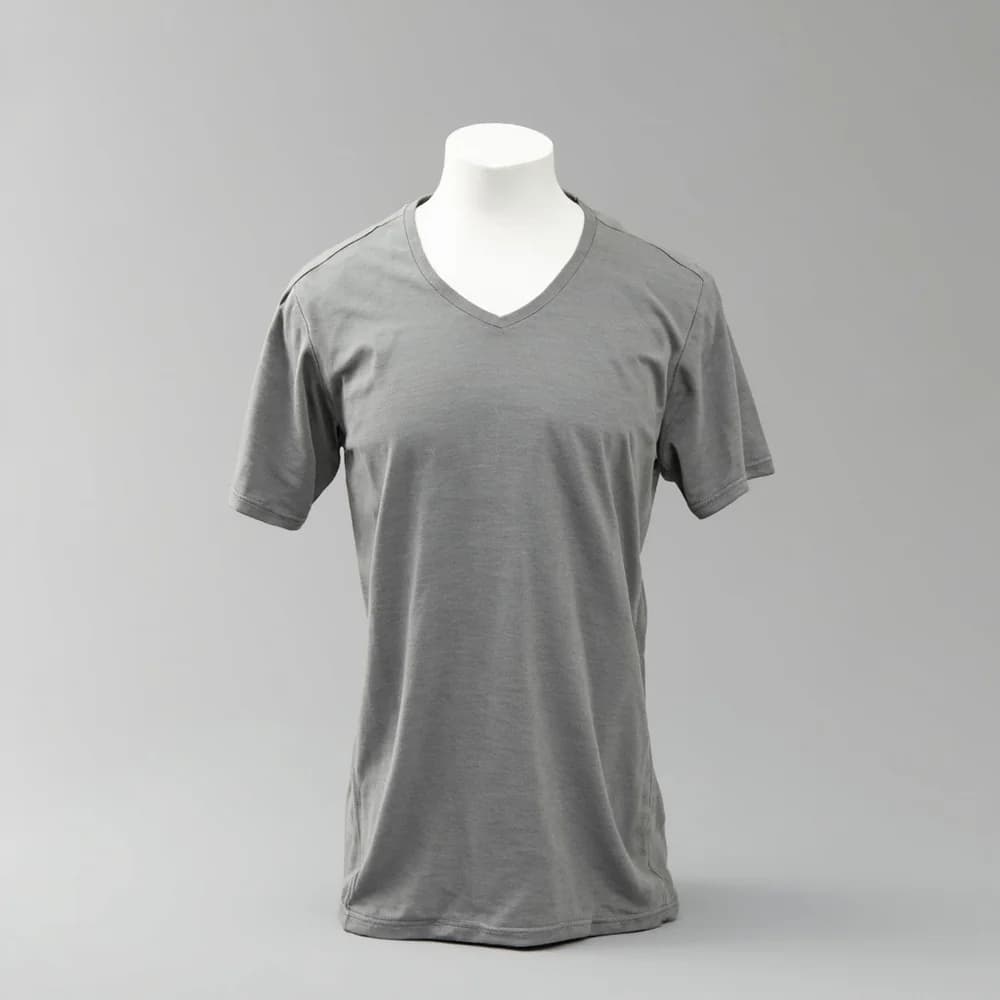 V-Neck T-Shirt - Short Sleeve · Women's · Cotton — Sport Gray