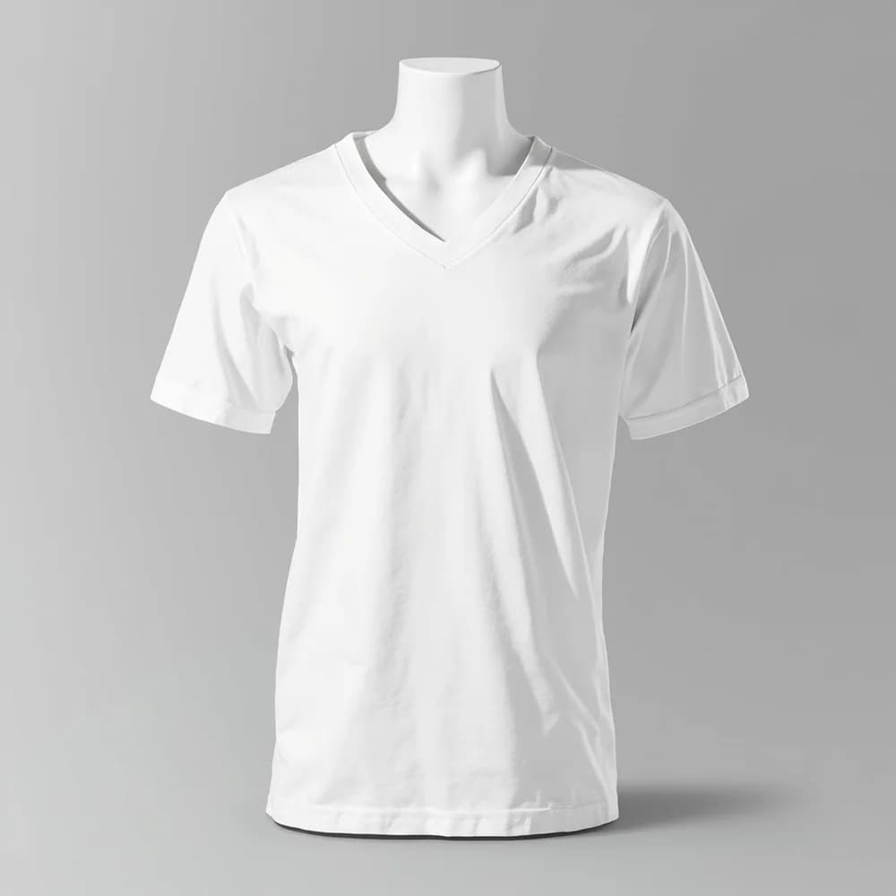 V-Neck T-Shirt - Short Sleeve · Women's · Cotton — White
